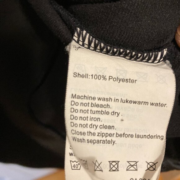 #178 Men's Helly Hansen Hooded Fleece , Black ,Size XXL - Picture 6 of 6